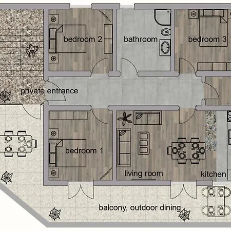 Easy Zadar Acces - 3Br & Balcony Or Terrace Units -Carport -Bbq -Ac *